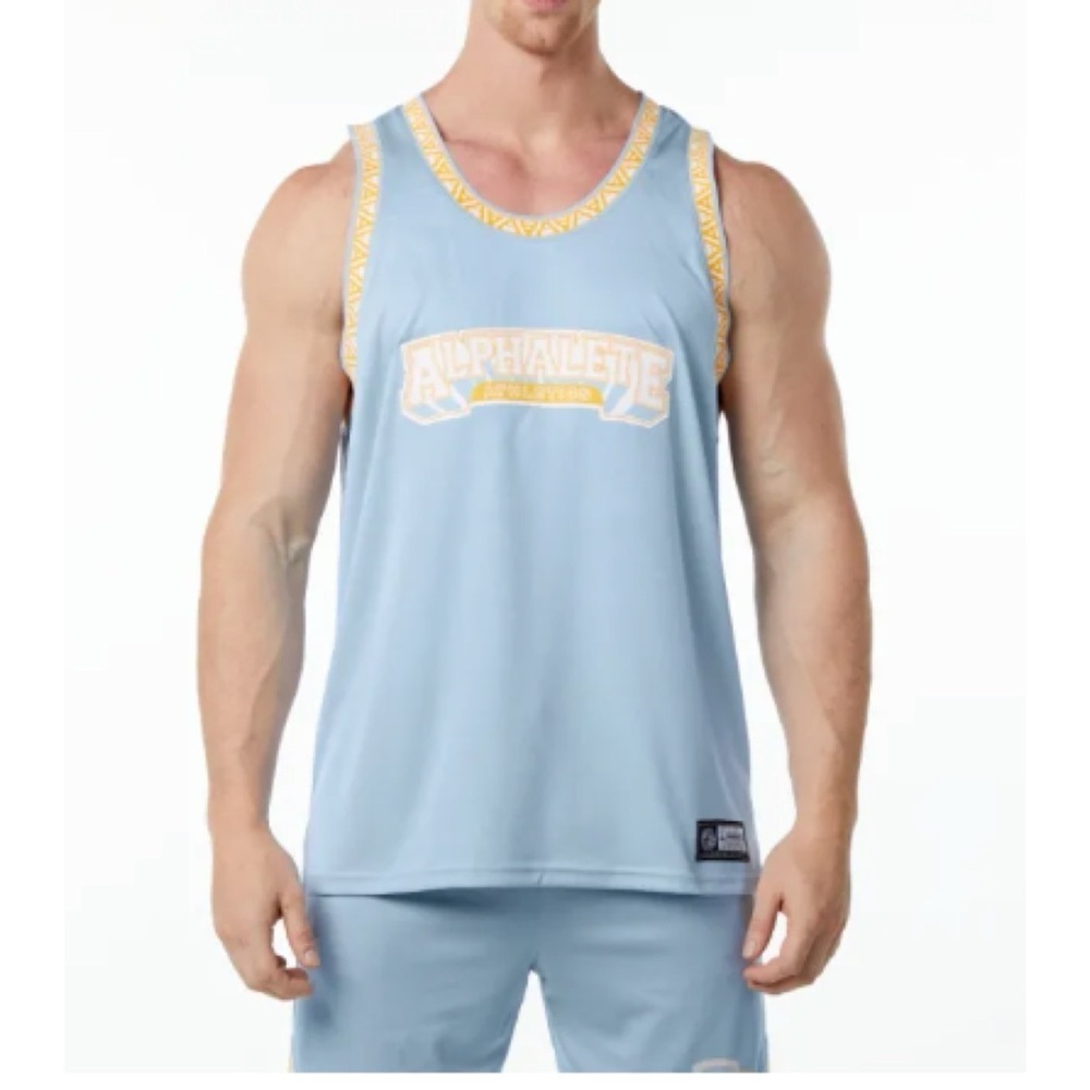 Alphalete Varsity Basketball Jersey Blue